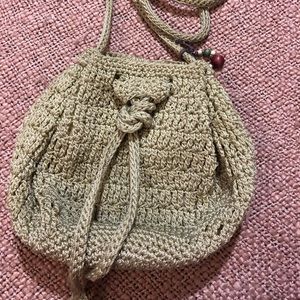 Mudd crocheted bucket bag